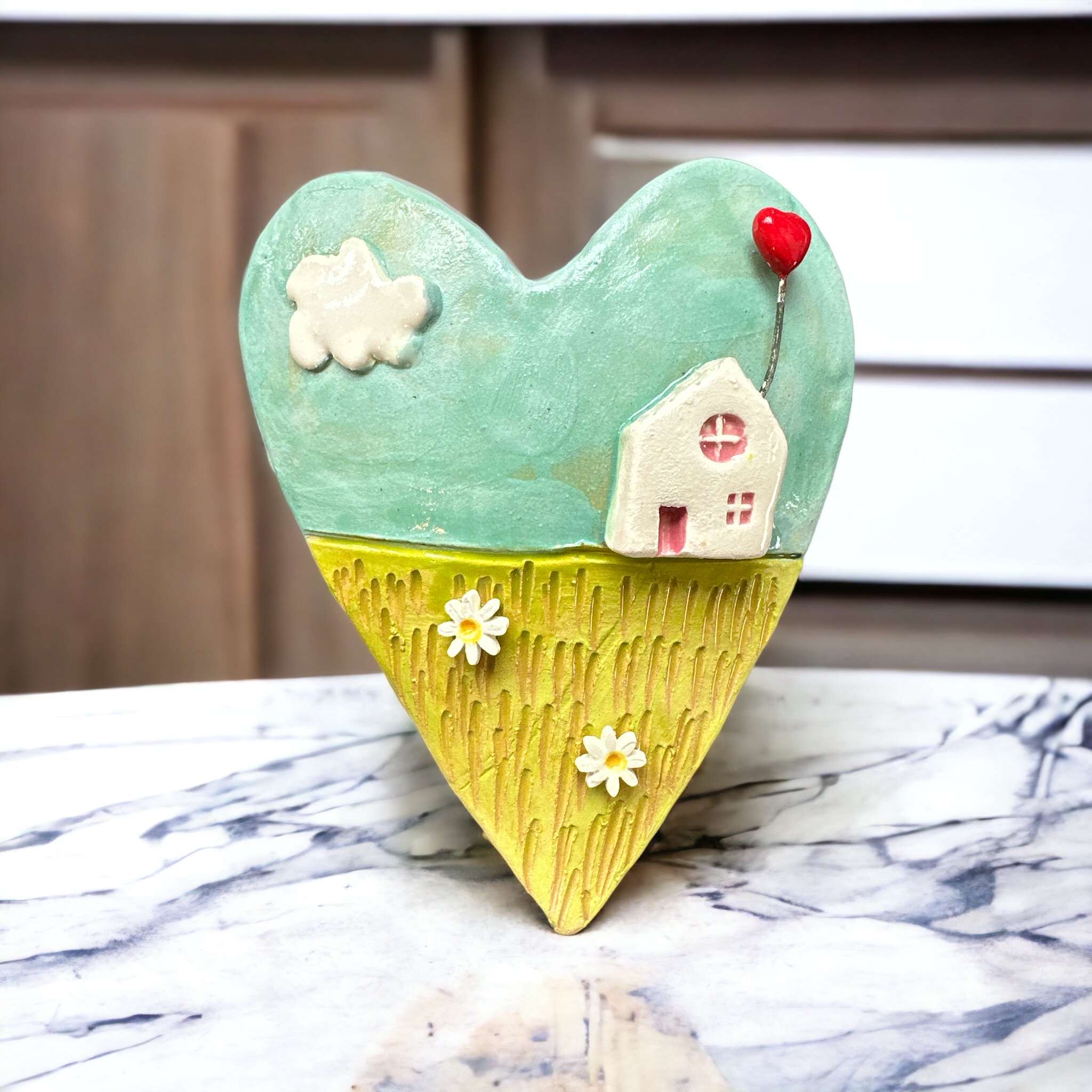 Home is where the heart is clay heart 4 Just Like You