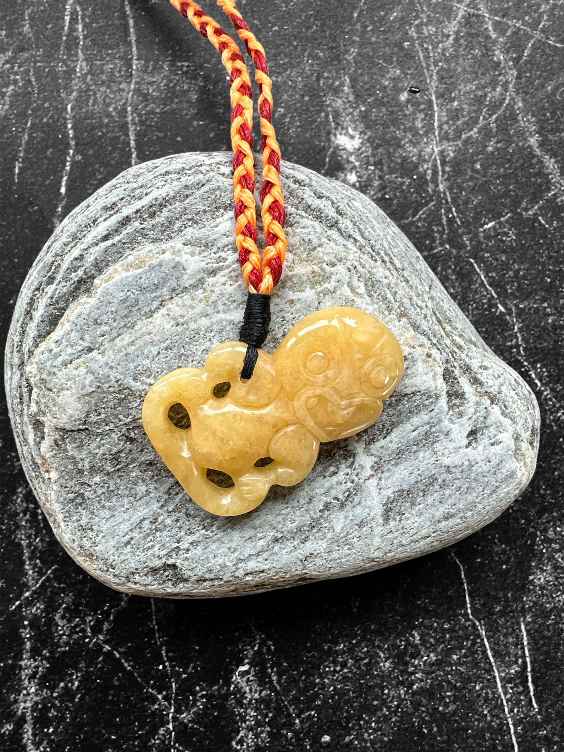 Jade tiki necklace sale