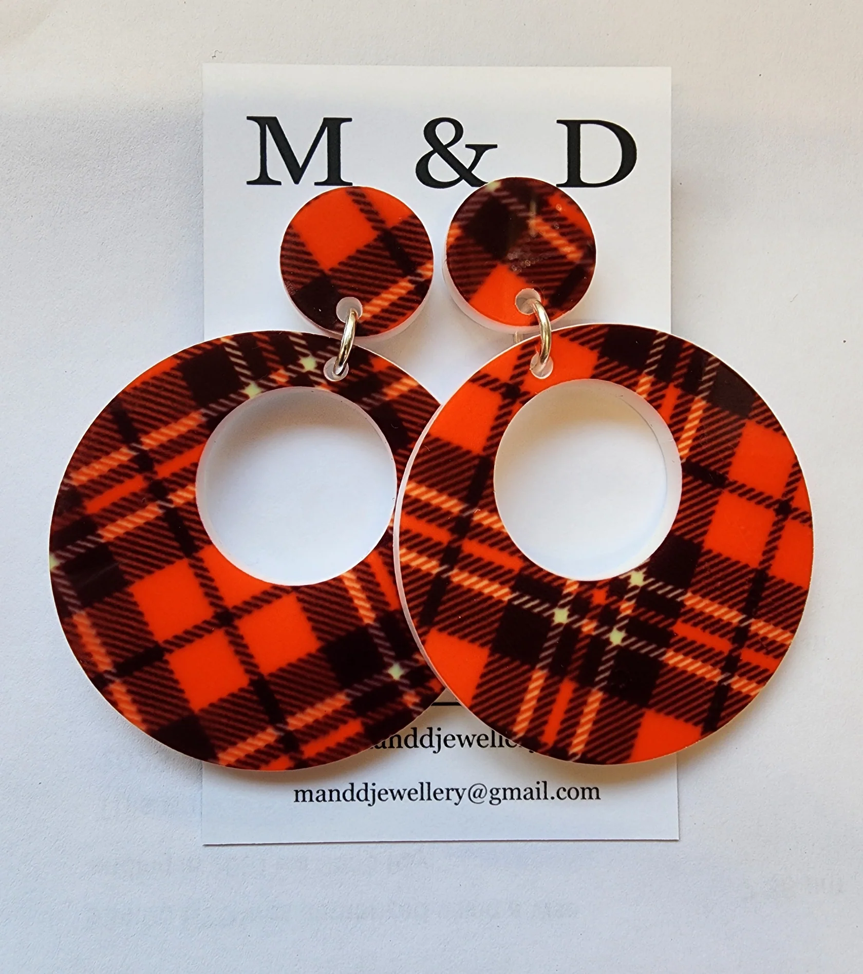 Tartan earrings best sale